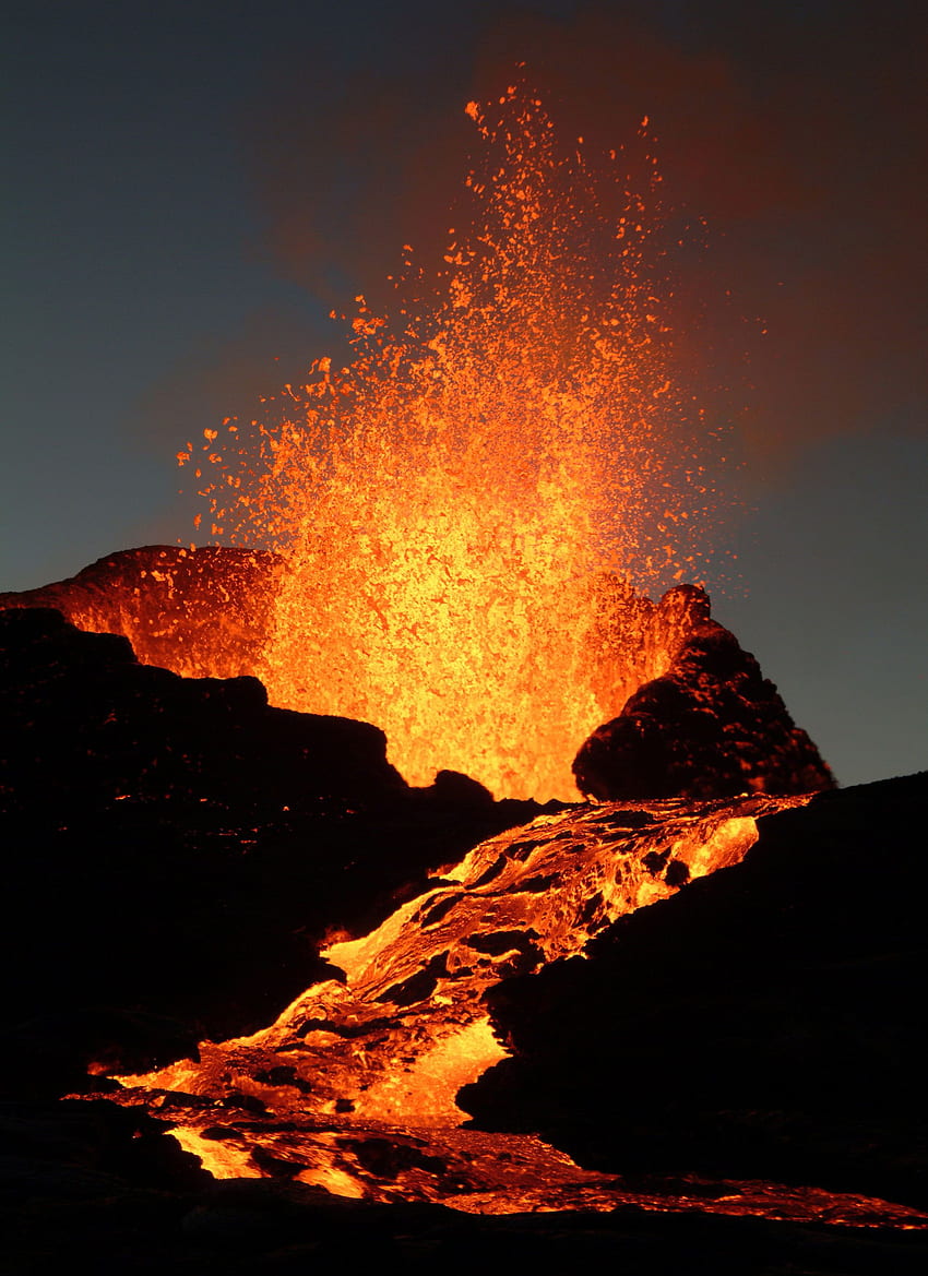 I migliori vulcani in eruzione - Eruzione vulcanica da disastro naturale - - Sfondo del telefono HD