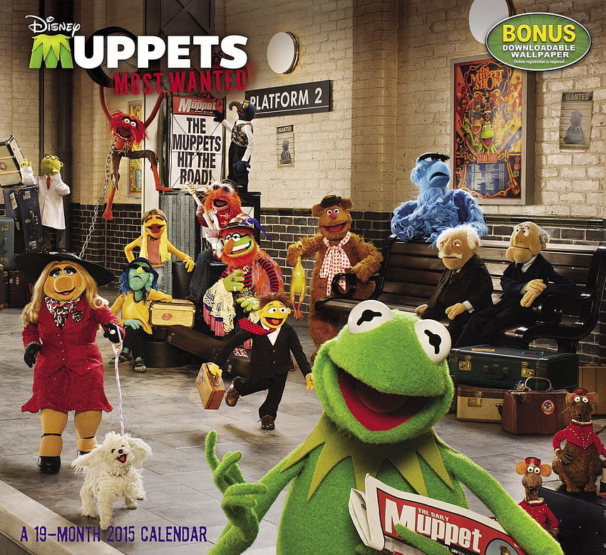 Disney the Muppets Most Wanted Wall Calendar (2015): Day Dream: 9781423826019: 本 高画質の壁紙