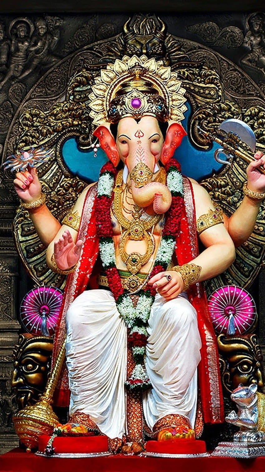 Ganpati, aathesh, dios, devocional, bhakti fondo de pantalla del teléfono