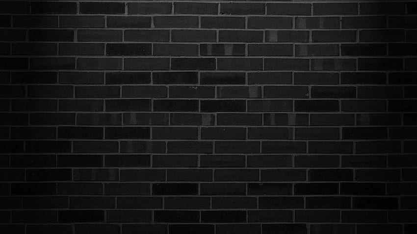 Ladrillos negros, pared de ladrillo negro fondo de pantalla