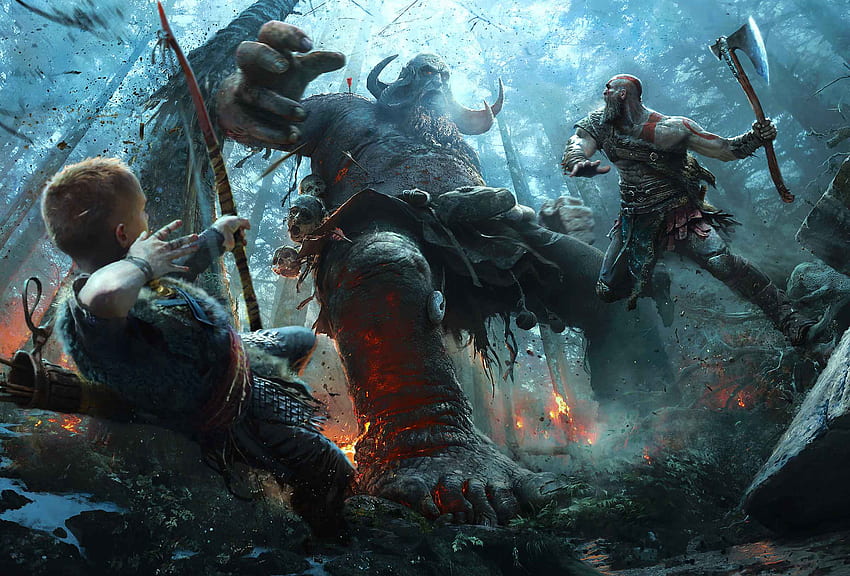 God of War In, para PS4, Cool God of War fondo de pantalla