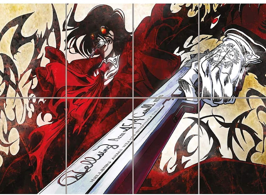 Doppelganger33 LTD Hellsing Ultimate Manga Аниме Wall Art Multi Panel Poster Печат в инчове: Плакати и щампи HD тапет