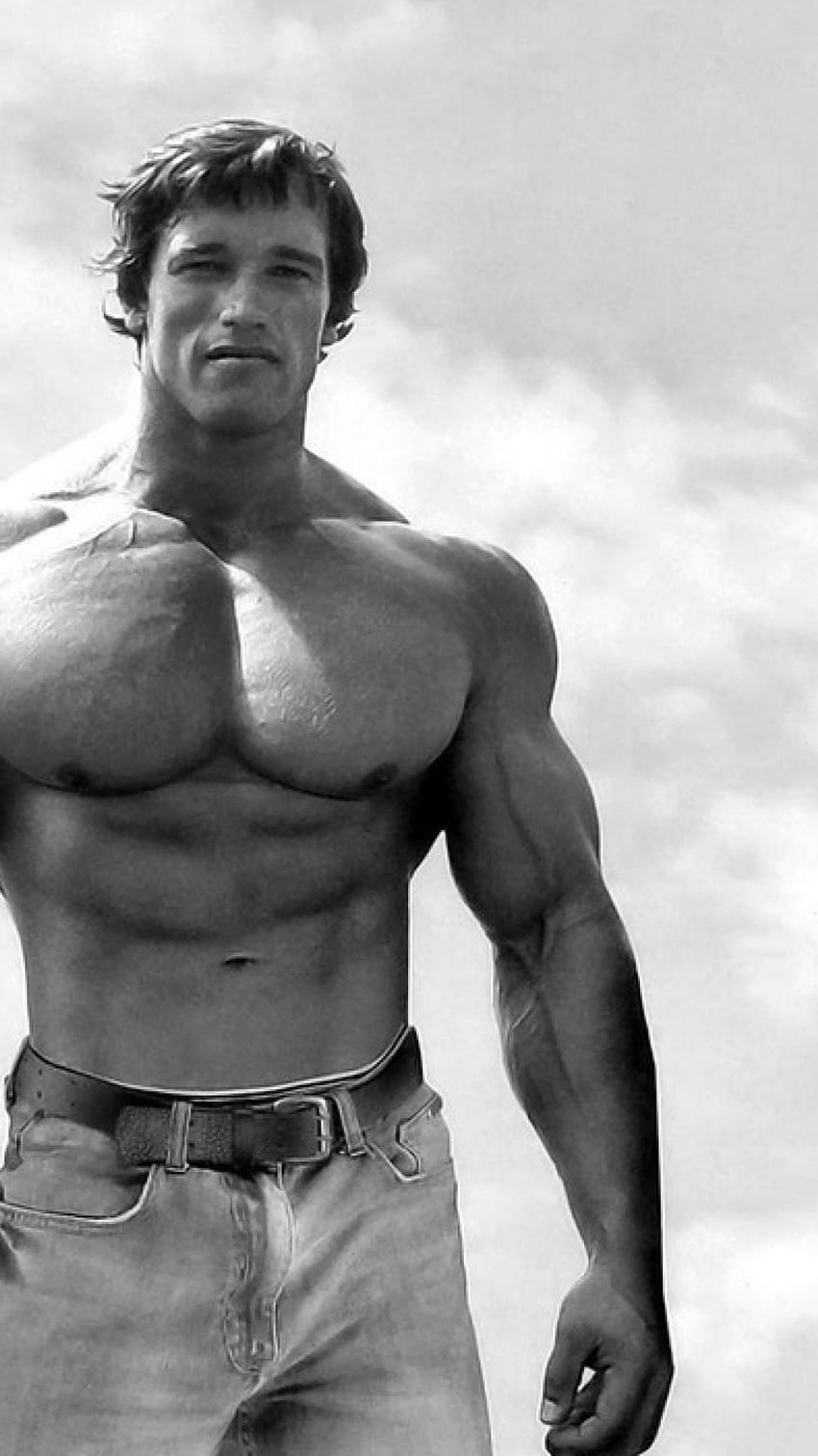 Arnold Schwarzenegger iPhone in bianco e nero, citazioni di Arnold Schwarzenegger Sfondo del telefono HD