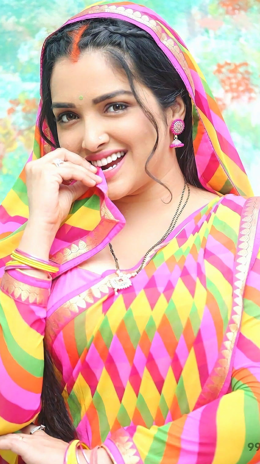 Амарапали Дъби, бходжпури актриса HD тапет за телефон
