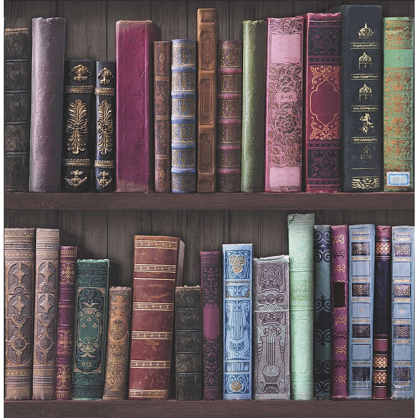 Fresco Bookcases Multicoloured . Book , bookcase, shelves, Antique Book Shelf HD phone wallpaper