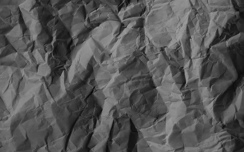 textura de papel amassado escuro, papel preto papel de parede HD