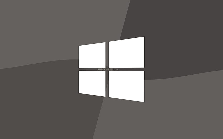Windows 10 gray logo, , Microsoft logo, minimal, OS, gray background, creative, Windows 10, artwork, Windows 10 logo for with resolution . High Quality , Grey Windows HD wallpaper