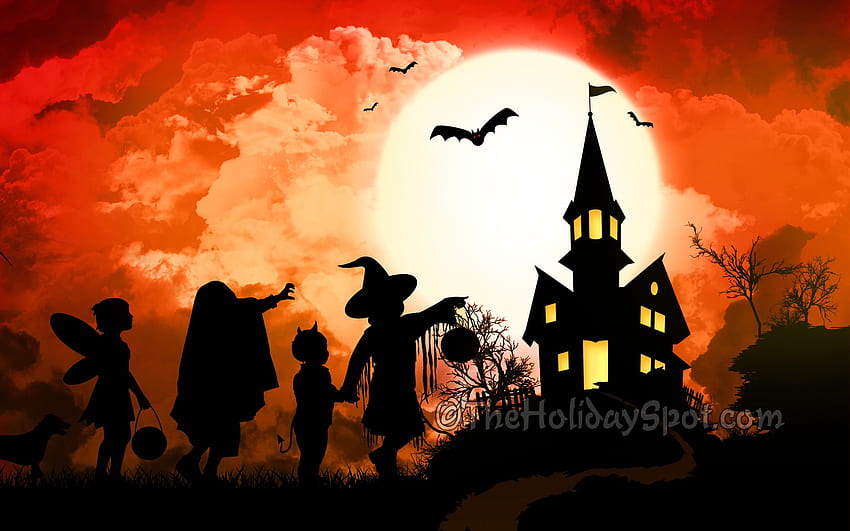 Feliz Halloween . Mejor Halloween., Dibujos animados de Halloween fondo de pantalla