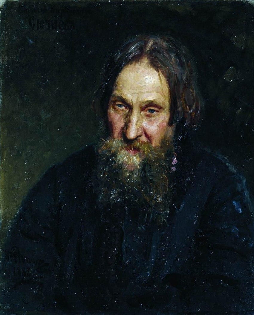 Ilya Repin: Portrait of Vasily Kirillovich Syutayev / EterArt HD phone wallpaper