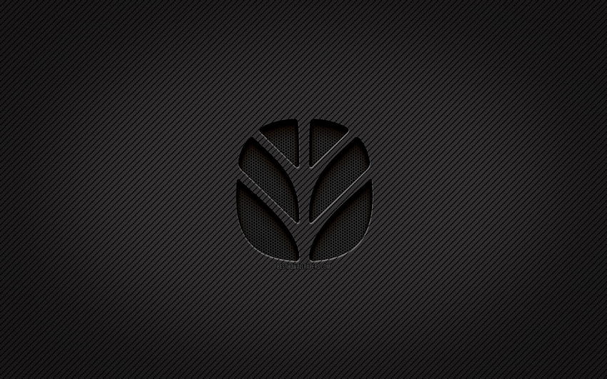 Logo karbon New Holland,, seni grunge, latar belakang karbon, kreatif, logo hitam New Holland, merek, logo New Holland, New Holland Wallpaper HD