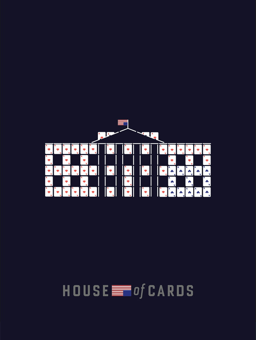 Minimalist House Of Cards HD phone wallpaper