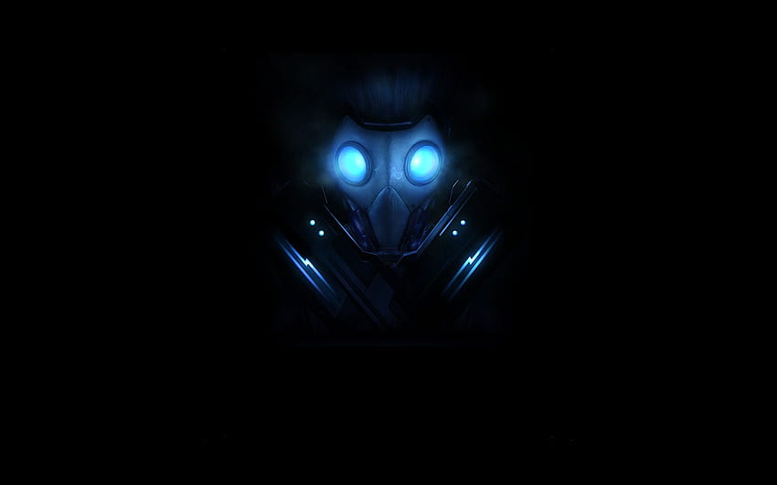 Giftige Maske, Blaues Gift HD-Hintergrundbild