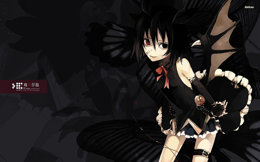 anime vampire girl with wings