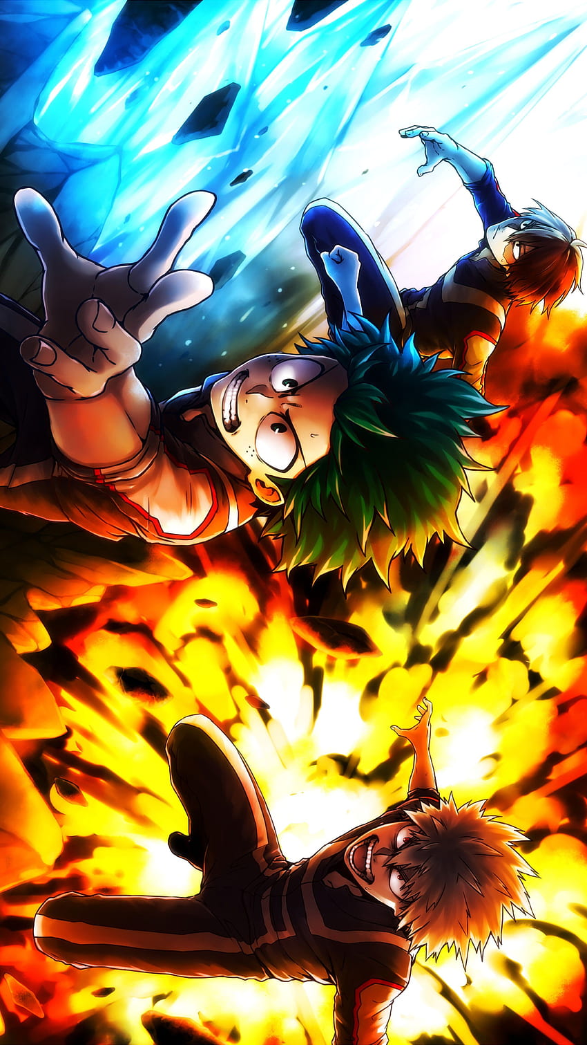 Shoto Todoroki, Izuku Midoriya, My Hero Academia Midoriya Izuki Hd 