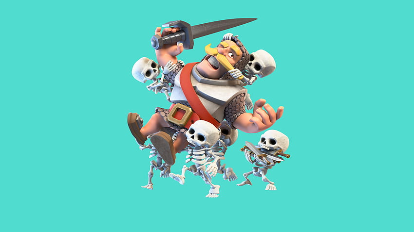 Clash Royale Knight And Skelton, Games, , Cartoon Knight HD wallpaper