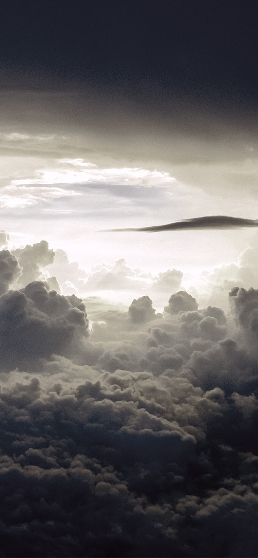 Download A Plane Flying Over The Clouds Wallpaper  Wallpaperscom