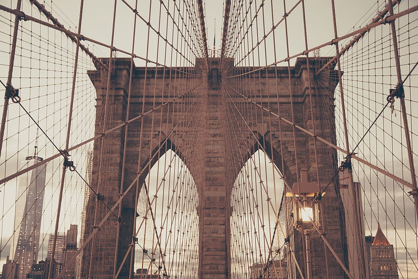 New York, Villes, Architecture, Pont, Brooklyn Fond d'écran HD