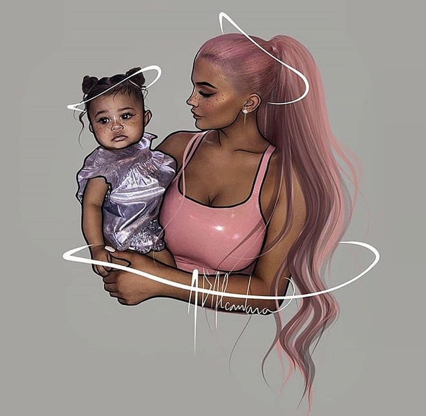 love this Kylie Fan Edit !! stormi jenner stormi webster and kylie HD wallpaper