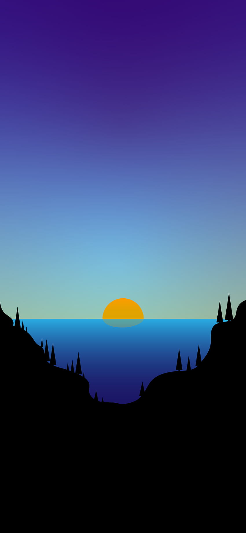 Minimalist iphone /, Minimalist Sunset HD phone wallpaper