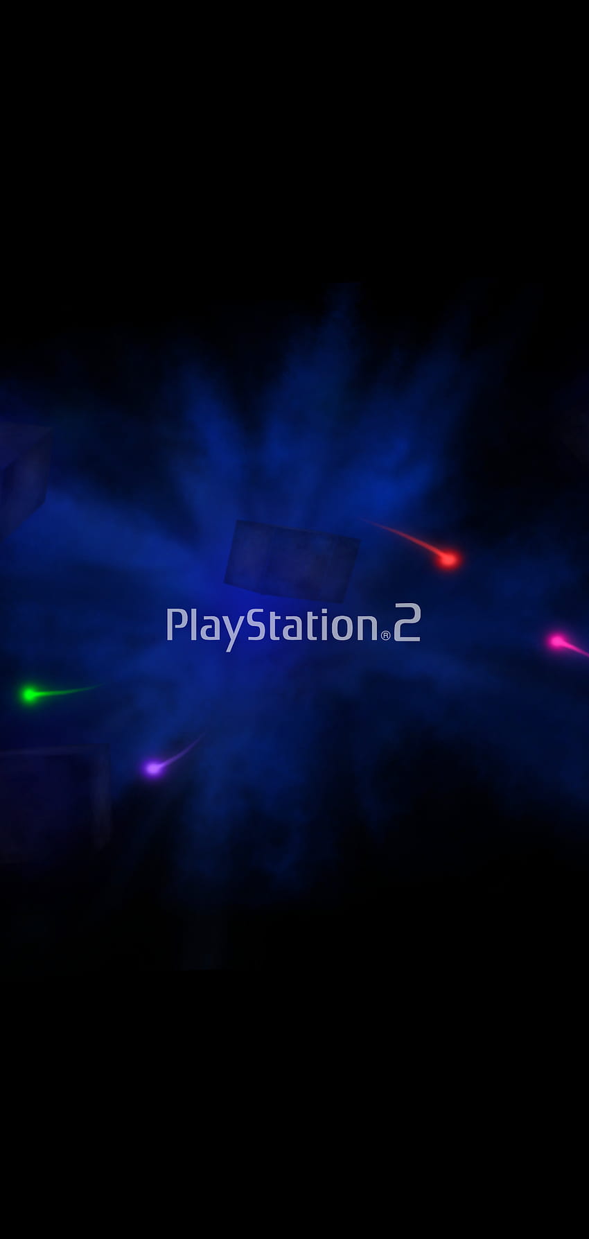 Playstation 2, amoled, видеоигра, лого, PS2 HD тапет за телефон