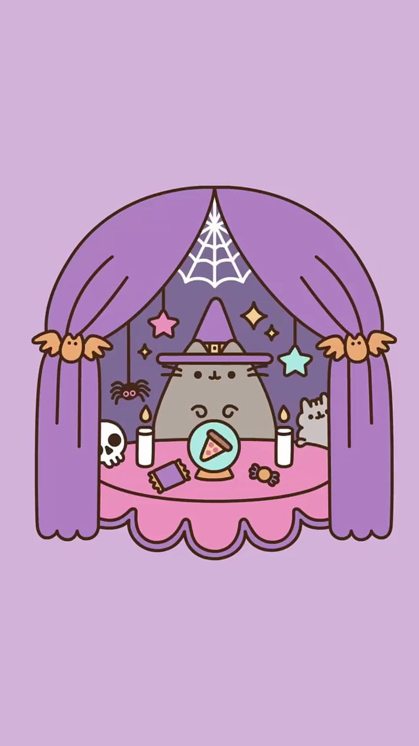 pusheen halloween ♡. Pusheen cute, Pusheen cat, Halloween cat, Cute Kawaii Halloween HD phone wallpaper