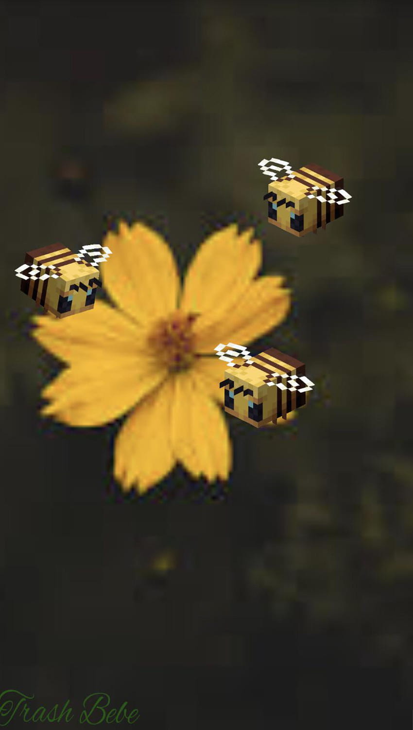 Minecraft Bee HD phone wallpaper