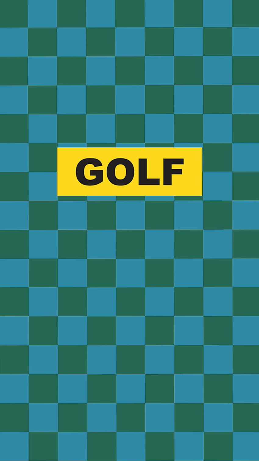 Made a phone out of the yellow golf box logo. feel to, Tyler the Creator Golf HD phone wallpaper