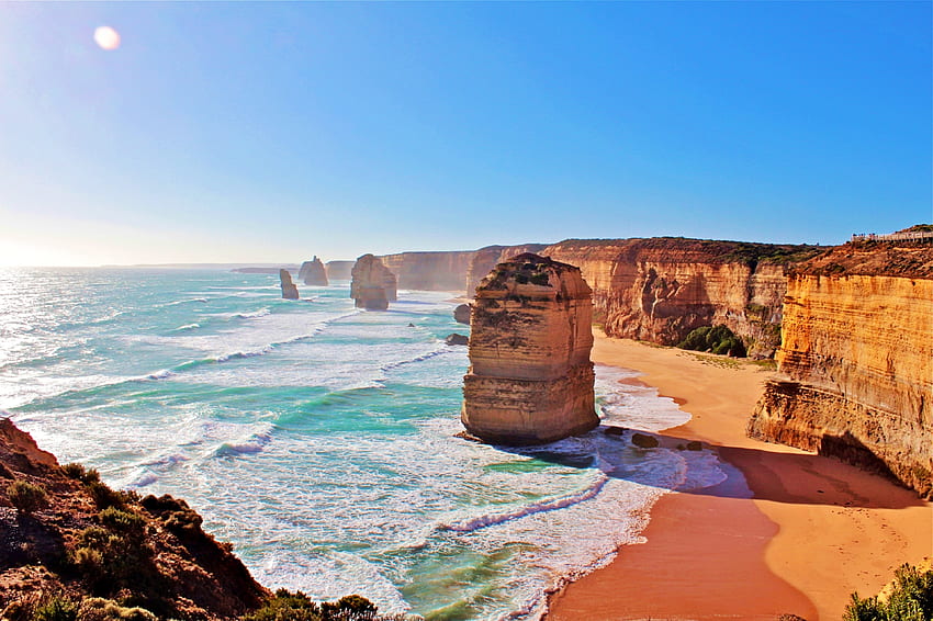Australia, coast, cliffs, The Twelve Apostles, nature HD wallpaper