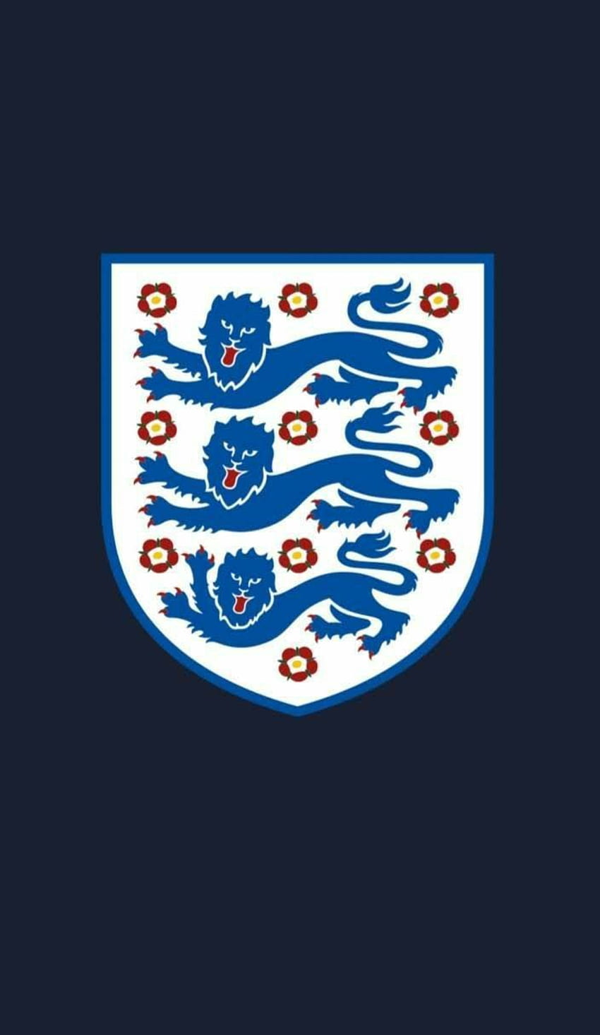 herb Anglii. Reprezentacja Anglii w piłce nożnej, Reprezentacja Anglii w piłce nożnej, odznaka Anglii, angielska piłka nożna Tapeta na telefon HD
