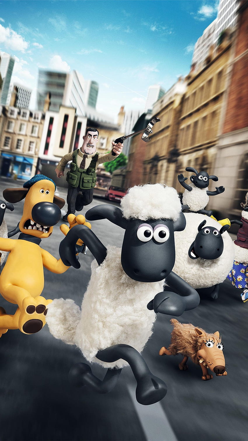 La oveja Shaun: La película (2022) película fondo de pantalla del teléfono