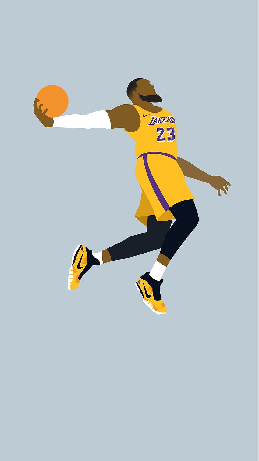 iPhone LeBron James LA Lakers 2020 Tapeta na telefon HD