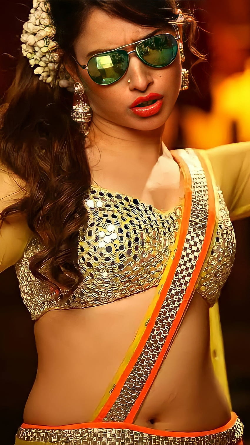 Тамана Бхатия, пъп, телугу актриса HD тапет за телефон