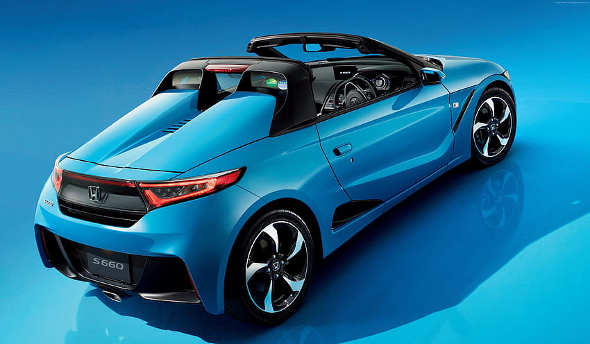 Honda S660, Concept, azul, futuro coche, Tokyo Motor Show fondo de pantalla