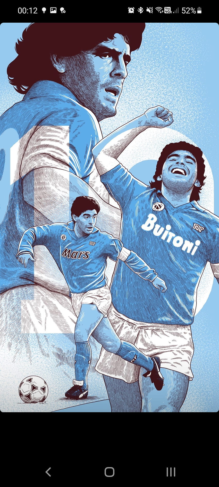 Maradona napoli, italia, argentina Sfondo del telefono HD