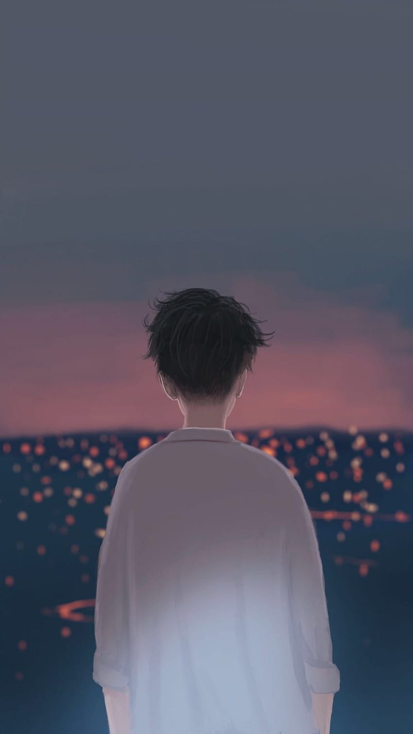 Sad Anime Boy Sitting Alone Evening: Hình minh họa có sẵn 2329935373 |  Shutterstock