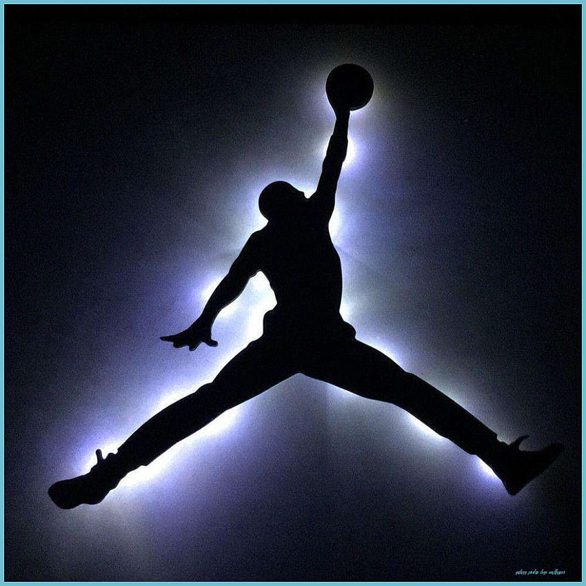 Galaxy Michael Jordan-Logo - Galaxy Jordan-Logo, blaues Jordan-Logo HD-Handy-Hintergrundbild