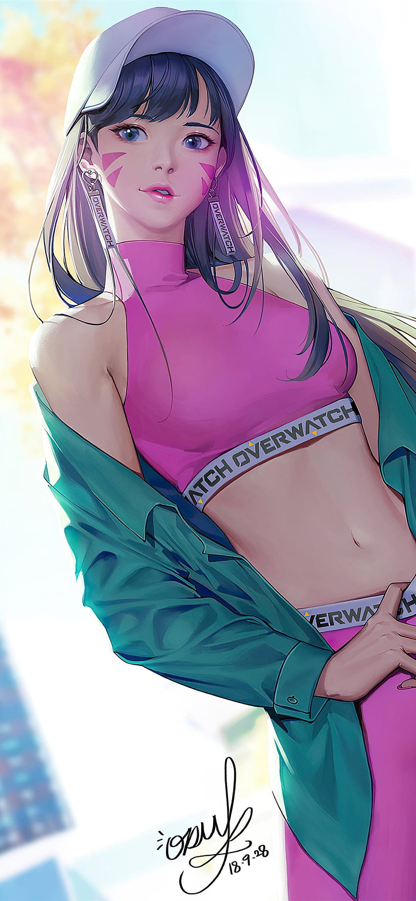 dva overwatch pink dress iPhone 12, D.va Overwatch HD phone wallpaper