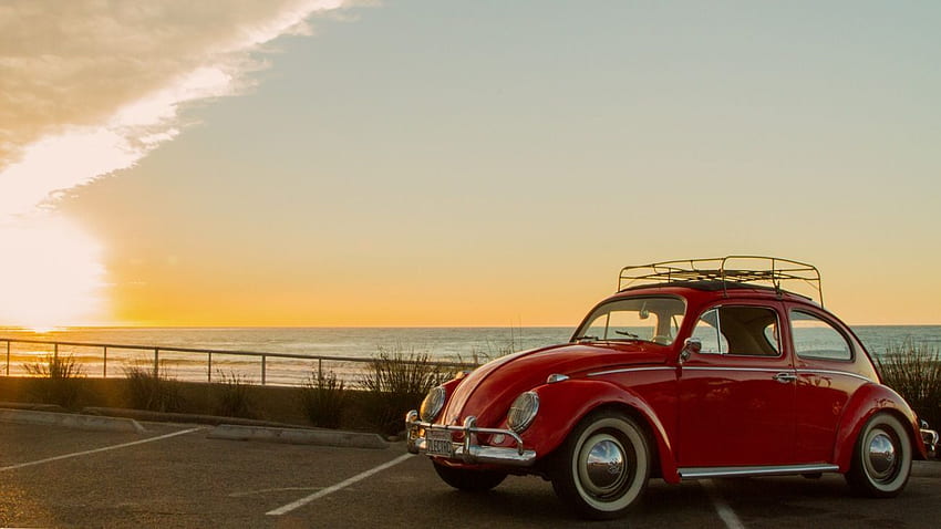 Classic Red Vw Beetle . Volkswagen beetle, Vw beetles, Vw beetle classic HD wallpaper