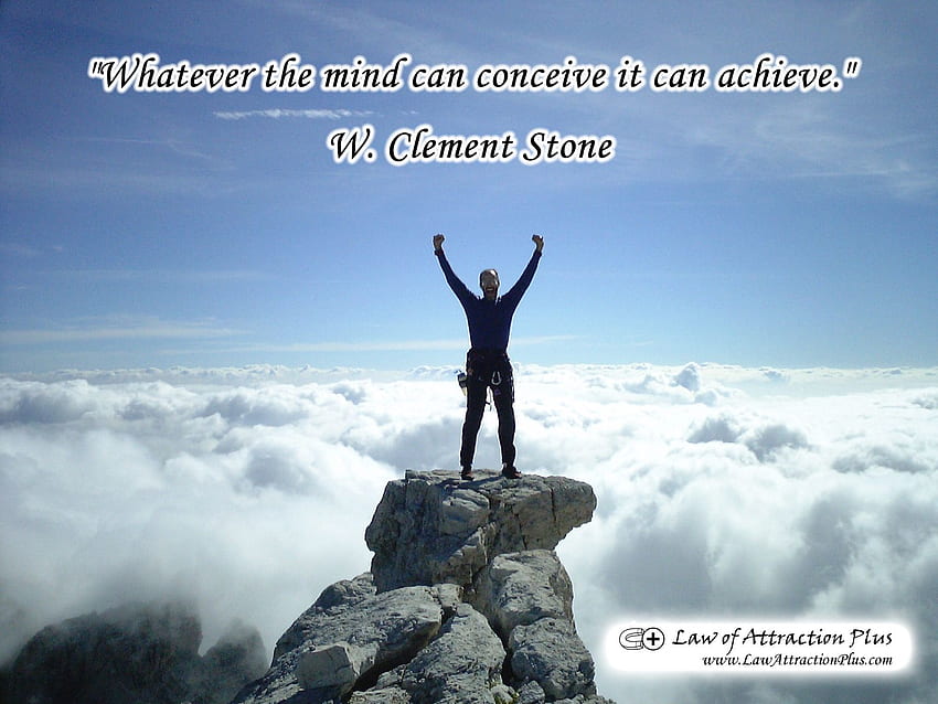 Law of Attraction Plus: The Secret revealed!: Whatever the mind can conceive it can achieve. W. Clement Stone ( + Quote), Mind Stone HD wallpaper