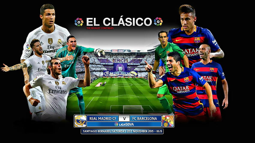 Real Madrid vs FC Barcelona 2015 El Clasico HD wallpaper