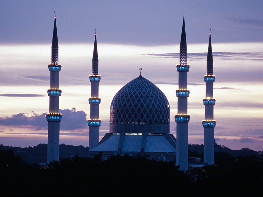 Sultan Salahuddin Abdul Aziz, Malesia, moschea Sfondo HD
