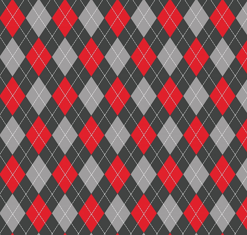 Argyle, pattern, background, , red, Red Black Gray HD wallpaper