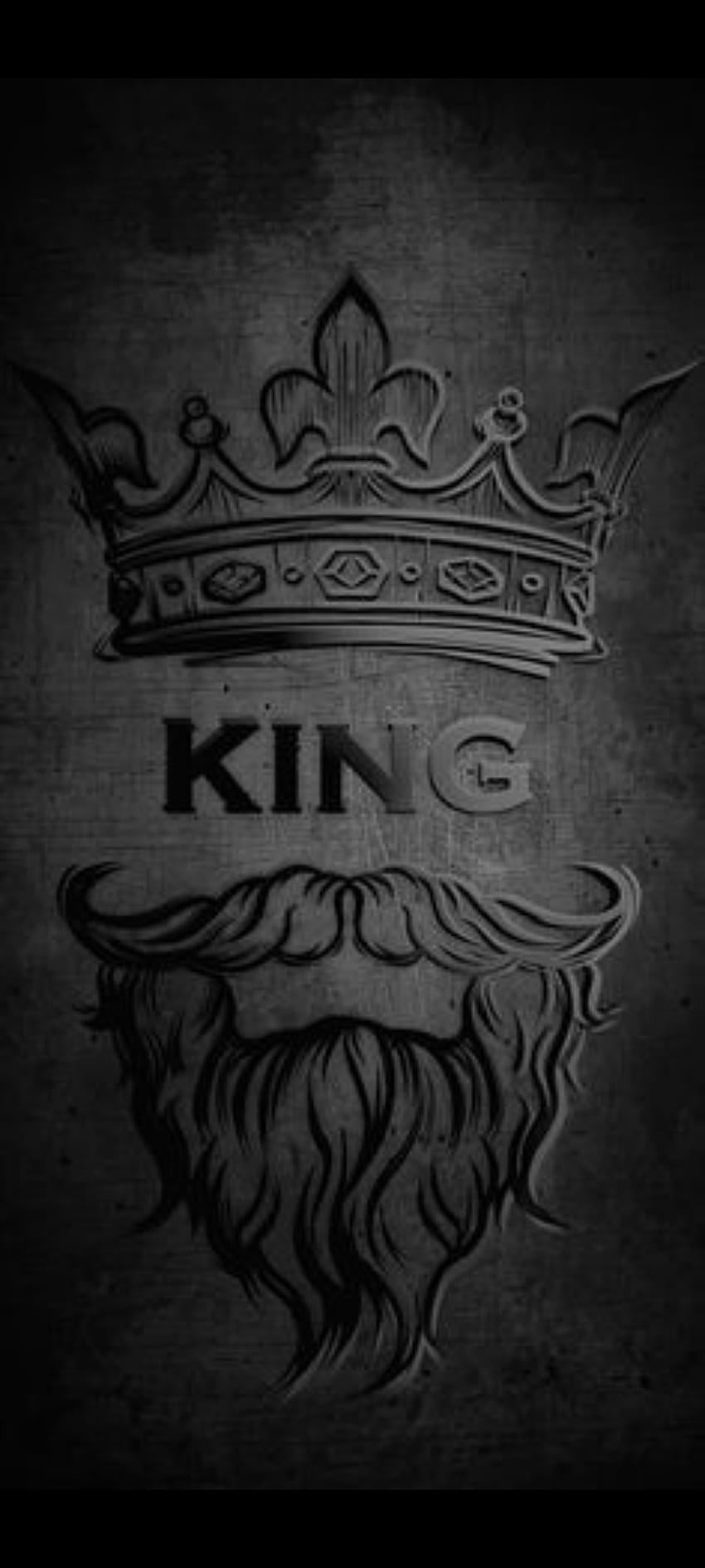 König, Bart, schwarz HD-Handy-Hintergrundbild