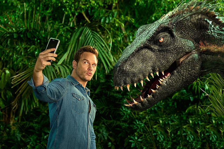 Chris Pratt dans Jurassic World Fallen, Jurassic World Blue Fond d'écran HD