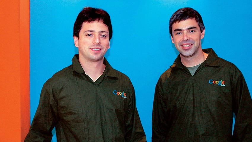 Les cofondateurs de Google, Larry Page et Sergey Brin, ont cédé le contrôle de la société mère Alphabet au PDG Sundar Pichai Fond d'écran HD