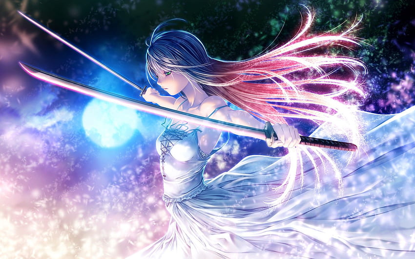Anime girl swordsman HD wallpapers | Pxfuel