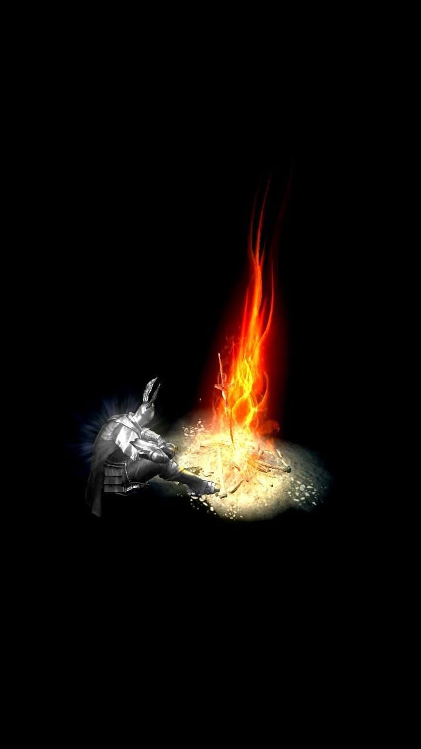 Dark Souls - The Abyss Bonfire [] : Amoledbackground HD phone wallpaper
