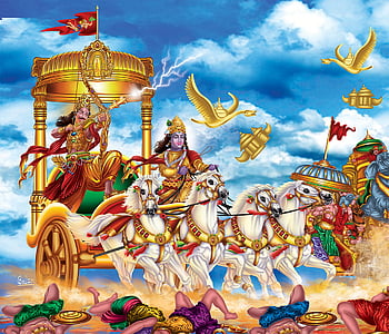 Lord krishna arjun mahabharat HD wallpapers | Pxfuel