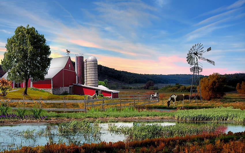 Farm , Adorable Q Background of Farm, 34 Farm, Iowa Scenery HD ...