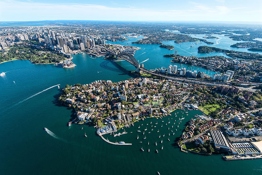 Pelabuhan Sydney di Australia Ultra Wallpaper HD
